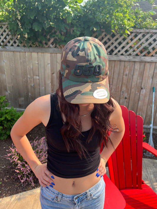 Camouflage dad hat